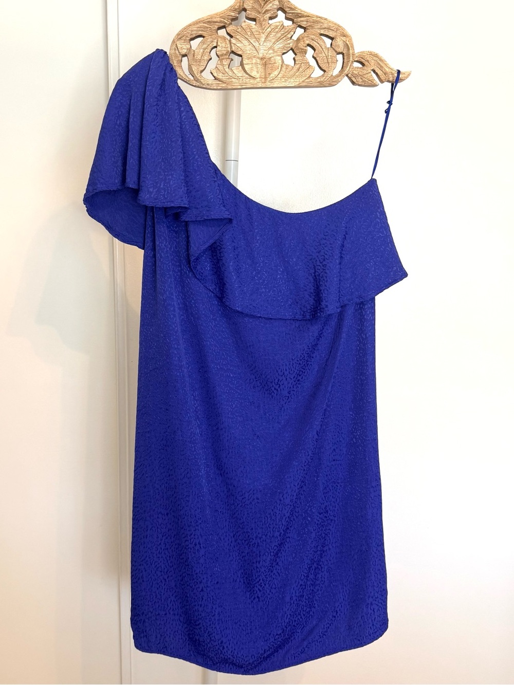 Anthropologie One-shoulder Cheetah Dress